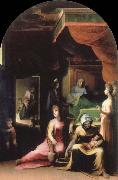 Domenico Beccafumi nativity of the virgin Spain oil painting artist